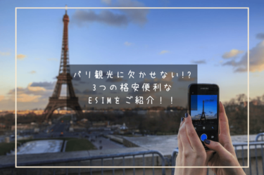 パリ観光に欠かせない!?フランス旅行にはeSIMがマスト！3つの便利なeSIMをご紹介！！